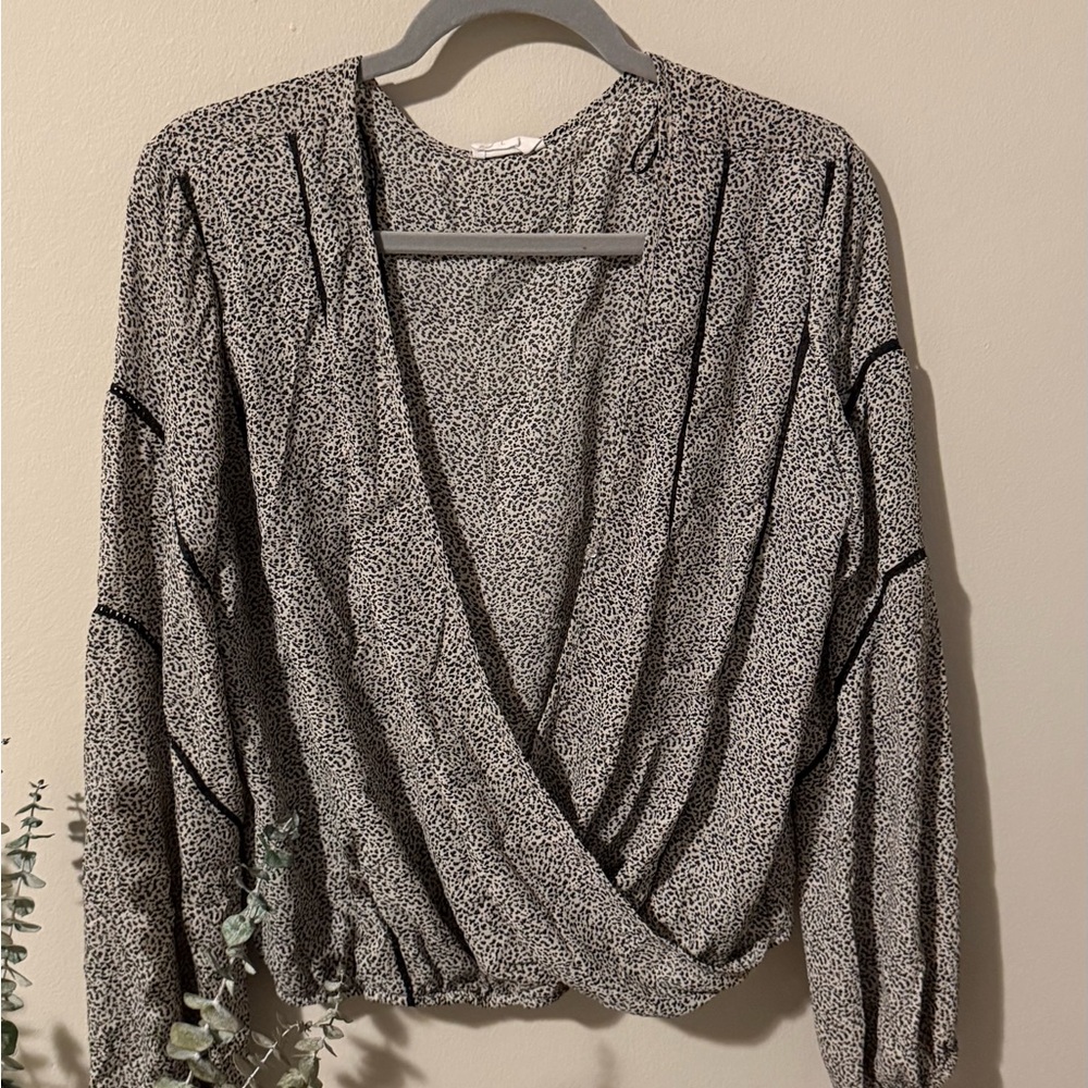 Sienna Sky Black and White Patterned Top